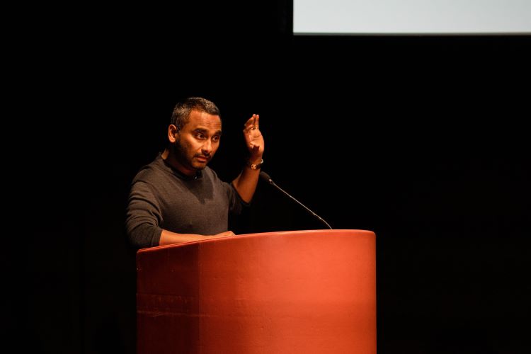 Amol Rajan speaking at StratFest 2025.